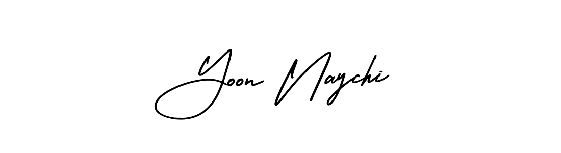 It looks lik you need a new signature style for name Yoon Naychi. Design unique handwritten (AmerikaSignatureDemo-Regular) signature with our free signature maker in just a few clicks. Yoon Naychi signature style 3 images and pictures png