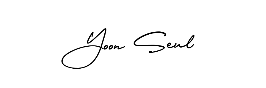 Design your own signature with our free online signature maker. With this signature software, you can create a handwritten (AmerikaSignatureDemo-Regular) signature for name Yoon Seul. Yoon Seul signature style 3 images and pictures png