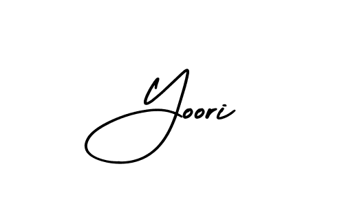 Yoori stylish signature style. Best Handwritten Sign (AmerikaSignatureDemo-Regular) for my name. Handwritten Signature Collection Ideas for my name Yoori. Yoori signature style 3 images and pictures png