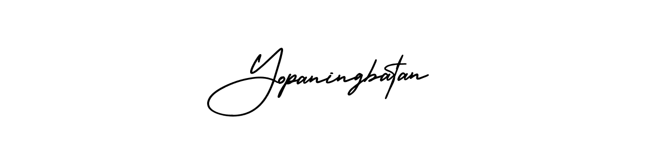 Check out images of Autograph of Yopaningbatan name. Actor Yopaningbatan Signature Style. AmerikaSignatureDemo-Regular is a professional sign style online. Yopaningbatan signature style 3 images and pictures png