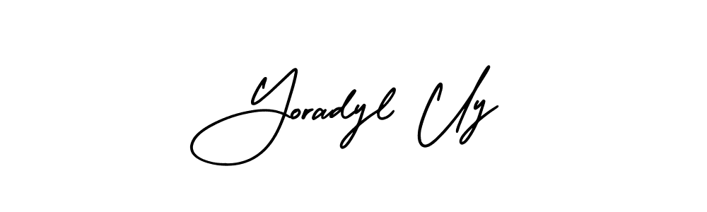 Check out images of Autograph of Yoradyl Uy name. Actor Yoradyl Uy Signature Style. AmerikaSignatureDemo-Regular is a professional sign style online. Yoradyl Uy signature style 3 images and pictures png