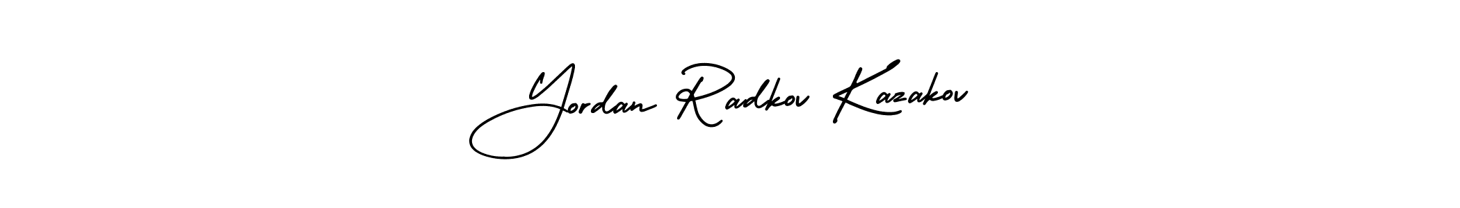 Create a beautiful signature design for name Yordan Radkov Kazakov. With this signature (AmerikaSignatureDemo-Regular) fonts, you can make a handwritten signature for free. Yordan Radkov Kazakov signature style 3 images and pictures png