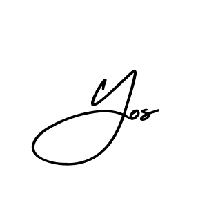 Check out images of Autograph of Yos name. Actor Yos Signature Style. AmerikaSignatureDemo-Regular is a professional sign style online. Yos signature style 3 images and pictures png