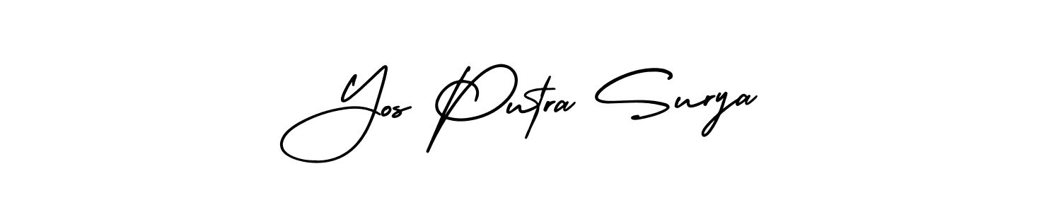 Make a beautiful signature design for name Yos Putra Surya. Use this online signature maker to create a handwritten signature for free. Yos Putra Surya signature style 3 images and pictures png