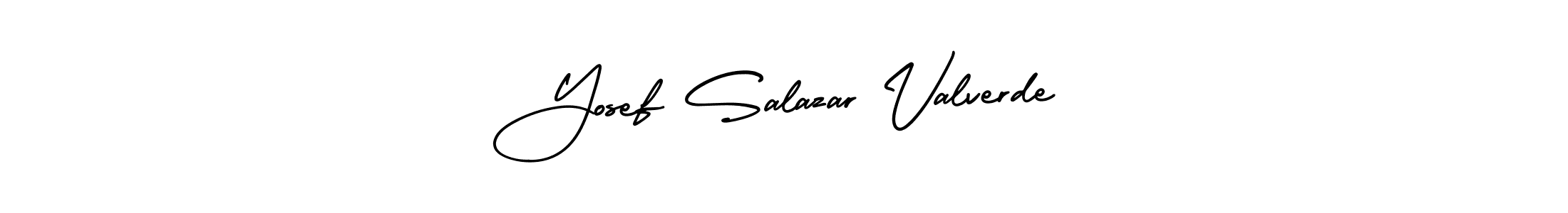 Make a short Yosef Salazar Valverde signature style. Manage your documents anywhere anytime using AmerikaSignatureDemo-Regular. Create and add eSignatures, submit forms, share and send files easily. Yosef Salazar Valverde signature style 3 images and pictures png