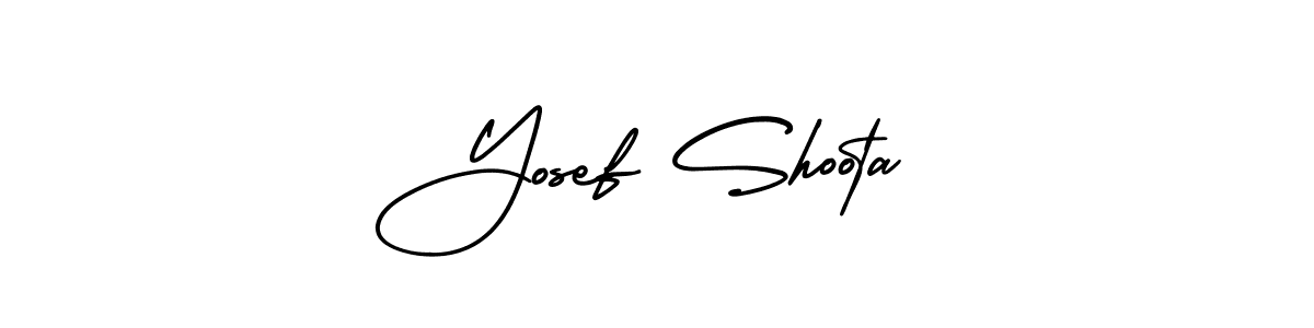 Yosef Shoota stylish signature style. Best Handwritten Sign (AmerikaSignatureDemo-Regular) for my name. Handwritten Signature Collection Ideas for my name Yosef Shoota. Yosef Shoota signature style 3 images and pictures png