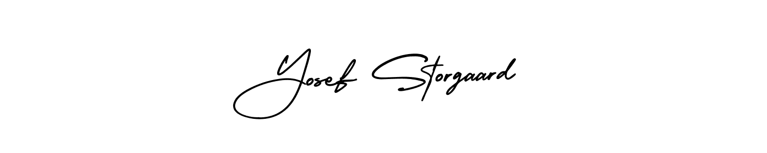 Yosef Storgaard stylish signature style. Best Handwritten Sign (AmerikaSignatureDemo-Regular) for my name. Handwritten Signature Collection Ideas for my name Yosef Storgaard. Yosef Storgaard signature style 3 images and pictures png