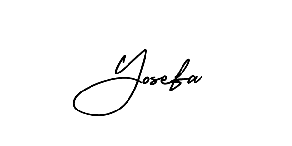 Make a beautiful signature design for name Yosefa. With this signature (AmerikaSignatureDemo-Regular) style, you can create a handwritten signature for free. Yosefa signature style 3 images and pictures png