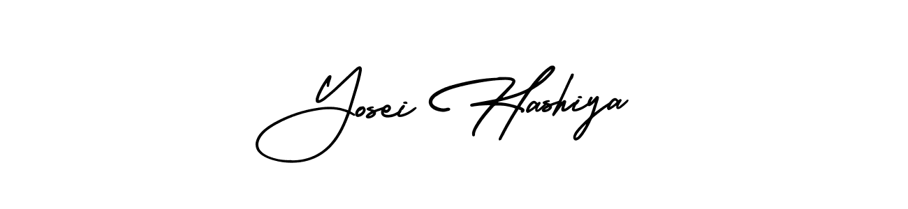 Make a beautiful signature design for name Yosei Hashiya. With this signature (AmerikaSignatureDemo-Regular) style, you can create a handwritten signature for free. Yosei Hashiya signature style 3 images and pictures png