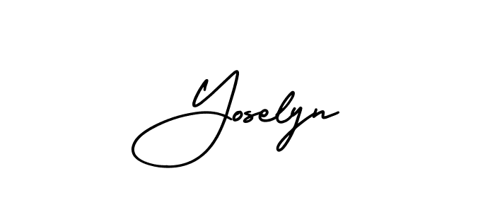 Also You can easily find your signature by using the search form. We will create Yoselyn name handwritten signature images for you free of cost using AmerikaSignatureDemo-Regular sign style. Yoselyn signature style 3 images and pictures png