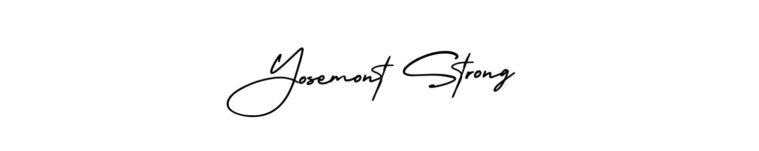 Use a signature maker to create a handwritten signature online. With this signature software, you can design (AmerikaSignatureDemo-Regular) your own signature for name Yosemont Strong. Yosemont Strong signature style 3 images and pictures png