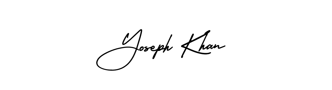 Make a beautiful signature design for name Yoseph Khan. With this signature (AmerikaSignatureDemo-Regular) style, you can create a handwritten signature for free. Yoseph Khan signature style 3 images and pictures png