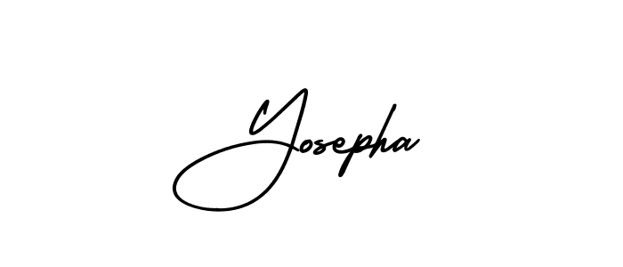 Use a signature maker to create a handwritten signature online. With this signature software, you can design (AmerikaSignatureDemo-Regular) your own signature for name Yosepha. Yosepha signature style 3 images and pictures png