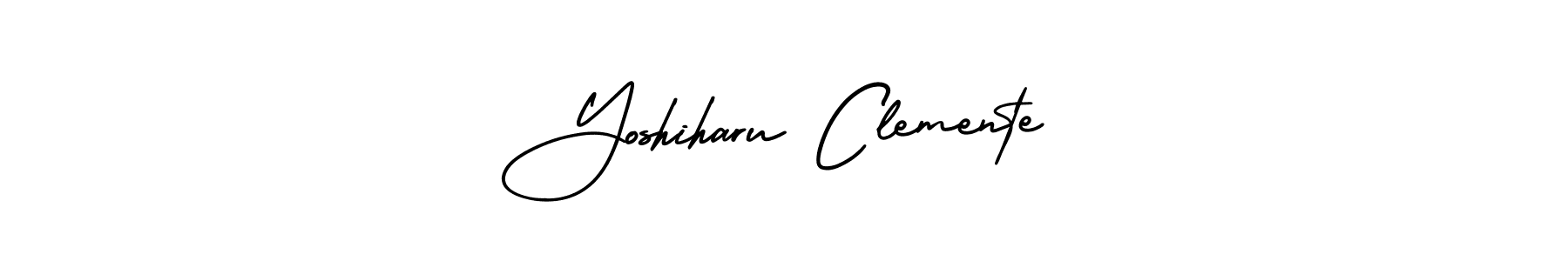 if you are searching for the best signature style for your name Yoshiharu Clemente. so please give up your signature search. here we have designed multiple signature styles  using AmerikaSignatureDemo-Regular. Yoshiharu Clemente signature style 3 images and pictures png