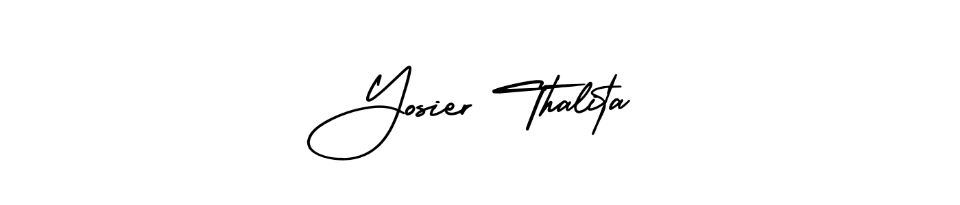 Also You can easily find your signature by using the search form. We will create Yosier Thalita name handwritten signature images for you free of cost using AmerikaSignatureDemo-Regular sign style. Yosier Thalita signature style 3 images and pictures png