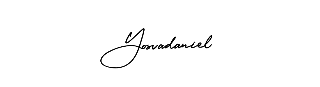 AmerikaSignatureDemo-Regular is a professional signature style that is perfect for those who want to add a touch of class to their signature. It is also a great choice for those who want to make their signature more unique. Get Yosvadaniel name to fancy signature for free. Yosvadaniel signature style 3 images and pictures png