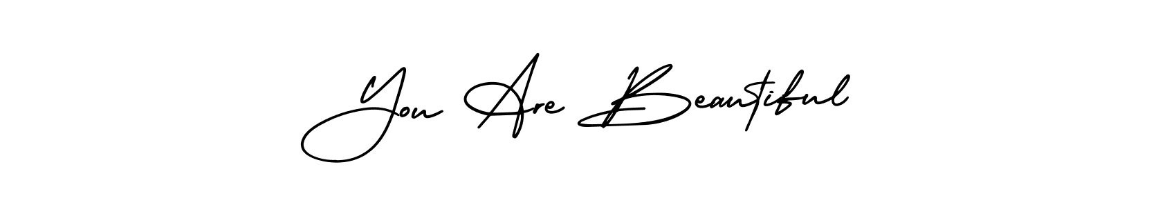 Check out images of Autograph of You Are Beautiful name. Actor You Are Beautiful Signature Style. AmerikaSignatureDemo-Regular is a professional sign style online. You Are Beautiful signature style 3 images and pictures png