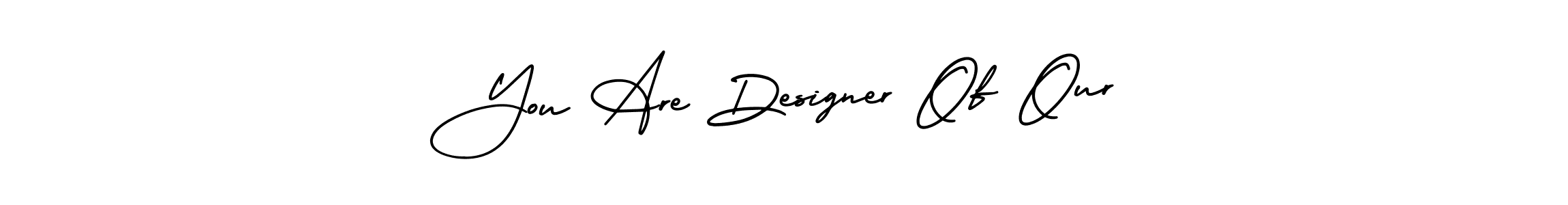 How to Draw You Are Designer Of Our signature style? AmerikaSignatureDemo-Regular is a latest design signature styles for name You Are Designer Of Our. You Are Designer Of Our signature style 3 images and pictures png