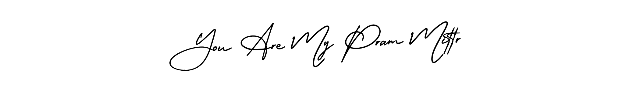 It looks lik you need a new signature style for name You Are My Pram Mittr. Design unique handwritten (AmerikaSignatureDemo-Regular) signature with our free signature maker in just a few clicks. You Are My Pram Mittr signature style 3 images and pictures png