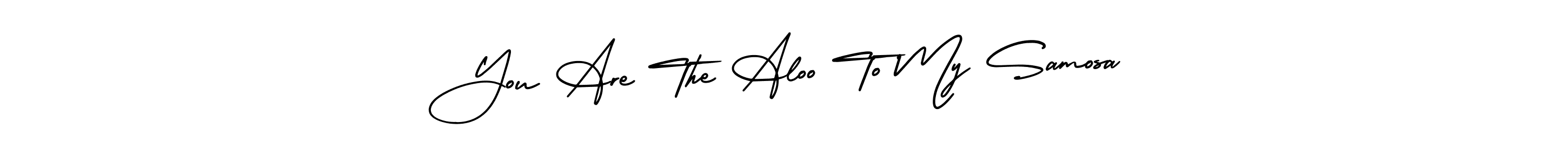 Similarly AmerikaSignatureDemo-Regular is the best handwritten signature design. Signature creator online .You can use it as an online autograph creator for name You Are The Aloo To My Samosa. You Are The Aloo To My Samosa signature style 3 images and pictures png