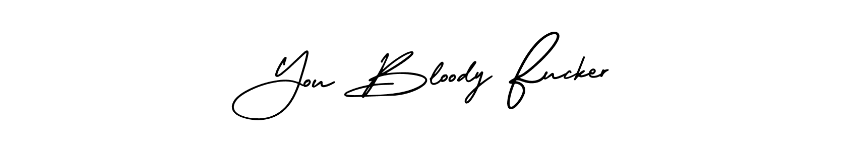 Check out images of Autograph of You Bloody Fucker name. Actor You Bloody Fucker Signature Style. AmerikaSignatureDemo-Regular is a professional sign style online. You Bloody Fucker signature style 3 images and pictures png