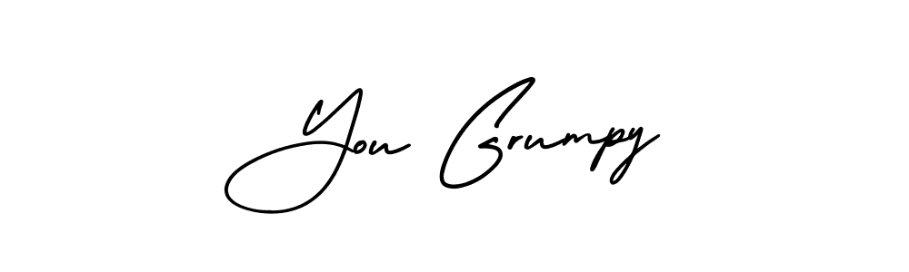 Once you've used our free online signature maker to create your best signature AmerikaSignatureDemo-Regular style, it's time to enjoy all of the benefits that You Grumpy name signing documents. You Grumpy signature style 3 images and pictures png