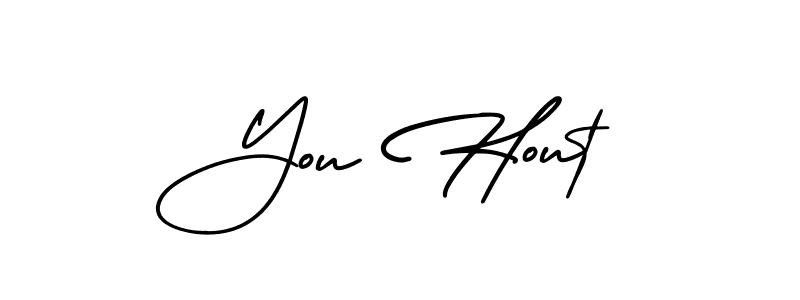 This is the best signature style for the You Hout name. Also you like these signature font (AmerikaSignatureDemo-Regular). Mix name signature. You Hout signature style 3 images and pictures png