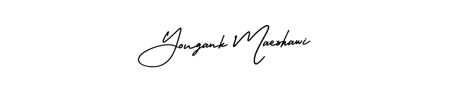 Also You can easily find your signature by using the search form. We will create Yougank Maeshawi name handwritten signature images for you free of cost using AmerikaSignatureDemo-Regular sign style. Yougank Maeshawi signature style 3 images and pictures png