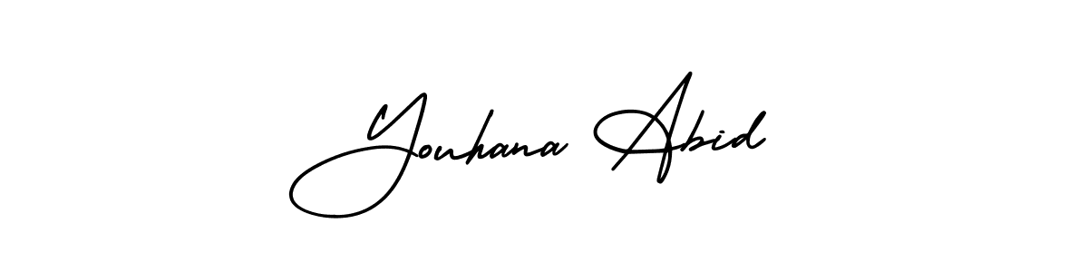 How to make Youhana Abid signature? AmerikaSignatureDemo-Regular is a professional autograph style. Create handwritten signature for Youhana Abid name. Youhana Abid signature style 3 images and pictures png