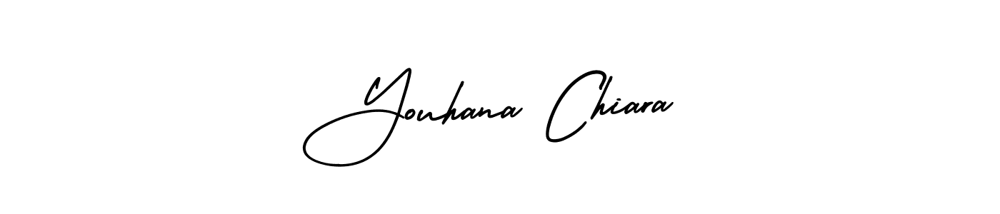 Use a signature maker to create a handwritten signature online. With this signature software, you can design (AmerikaSignatureDemo-Regular) your own signature for name Youhana Chiara. Youhana Chiara signature style 3 images and pictures png