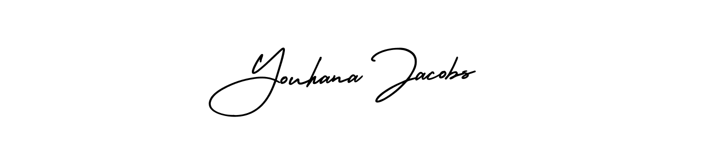Best and Professional Signature Style for Youhana Jacobs. AmerikaSignatureDemo-Regular Best Signature Style Collection. Youhana Jacobs signature style 3 images and pictures png