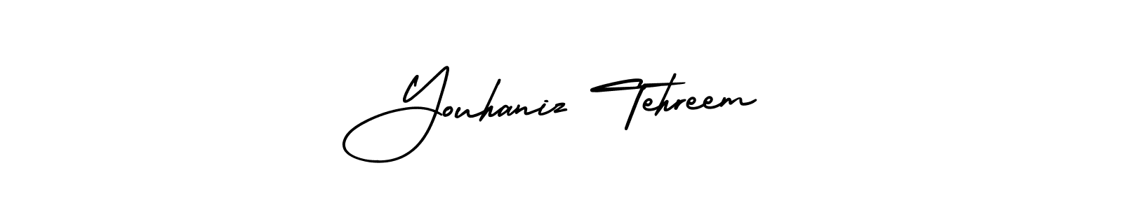 Similarly AmerikaSignatureDemo-Regular is the best handwritten signature design. Signature creator online .You can use it as an online autograph creator for name Youhaniz Tehreem. Youhaniz Tehreem signature style 3 images and pictures png