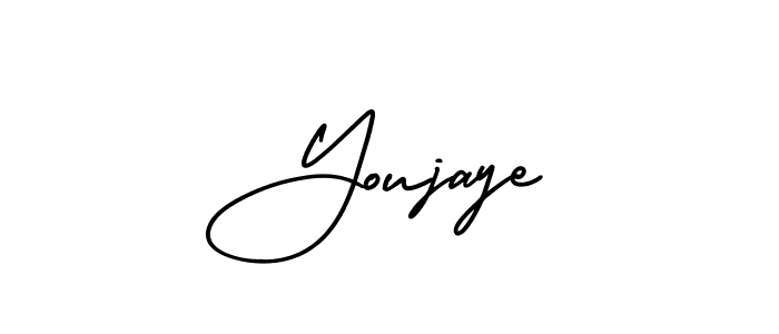 Make a beautiful signature design for name Youjaye. With this signature (AmerikaSignatureDemo-Regular) style, you can create a handwritten signature for free. Youjaye signature style 3 images and pictures png