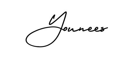 Discover the perfect balance of readability and style for Younees with AmerikaSignatureDemo-Regular font. Create your dream signature today. Younees signature style 3 images and pictures png