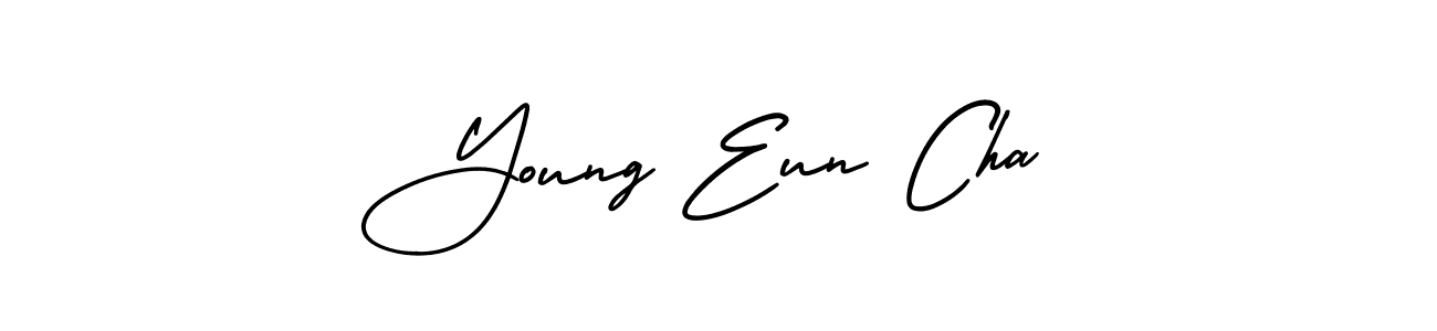 Similarly AmerikaSignatureDemo-Regular is the best handwritten signature design. Signature creator online .You can use it as an online autograph creator for name Young Eun Cha. Young Eun Cha signature style 3 images and pictures png