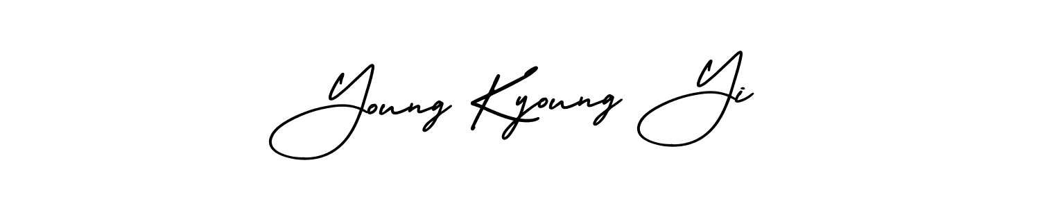 Make a short Young Kyoung Yi signature style. Manage your documents anywhere anytime using AmerikaSignatureDemo-Regular. Create and add eSignatures, submit forms, share and send files easily. Young Kyoung Yi signature style 3 images and pictures png