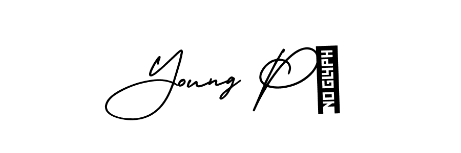 AmerikaSignatureDemo-Regular is a professional signature style that is perfect for those who want to add a touch of class to their signature. It is also a great choice for those who want to make their signature more unique. Get Young Pô name to fancy signature for free. Young Pô signature style 3 images and pictures png