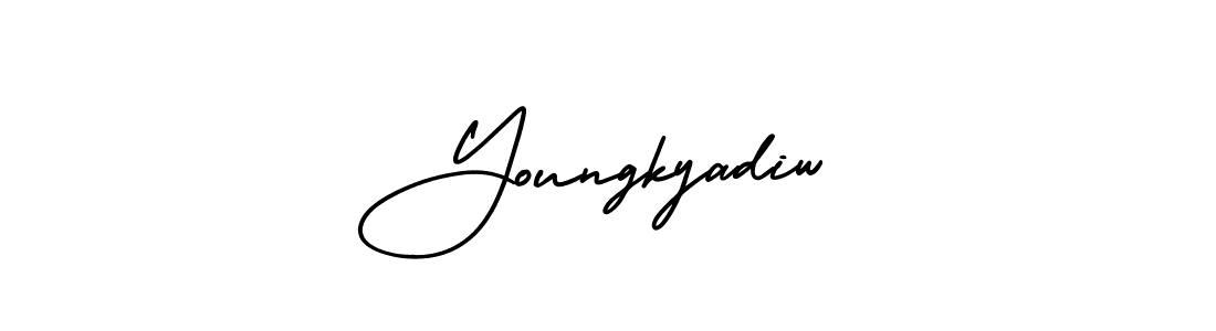 Also we have Youngkyadiw name is the best signature style. Create professional handwritten signature collection using AmerikaSignatureDemo-Regular autograph style. Youngkyadiw signature style 3 images and pictures png