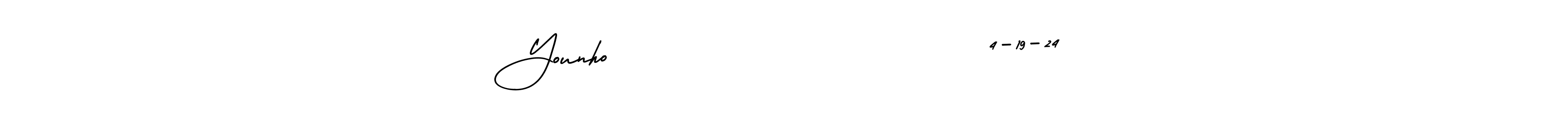 Also You can easily find your signature by using the search form. We will create Younho                         4-19-24 name handwritten signature images for you free of cost using AmerikaSignatureDemo-Regular sign style. Younho                         4-19-24 signature style 3 images and pictures png