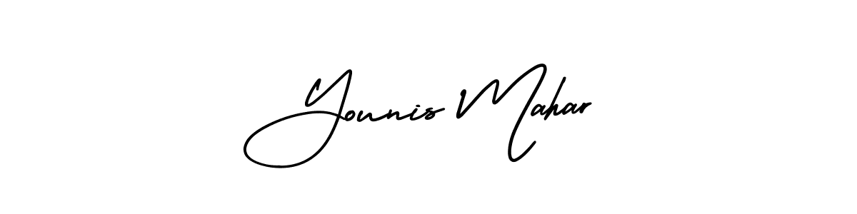 AmerikaSignatureDemo-Regular is a professional signature style that is perfect for those who want to add a touch of class to their signature. It is also a great choice for those who want to make their signature more unique. Get Younis Mahar name to fancy signature for free. Younis Mahar signature style 3 images and pictures png