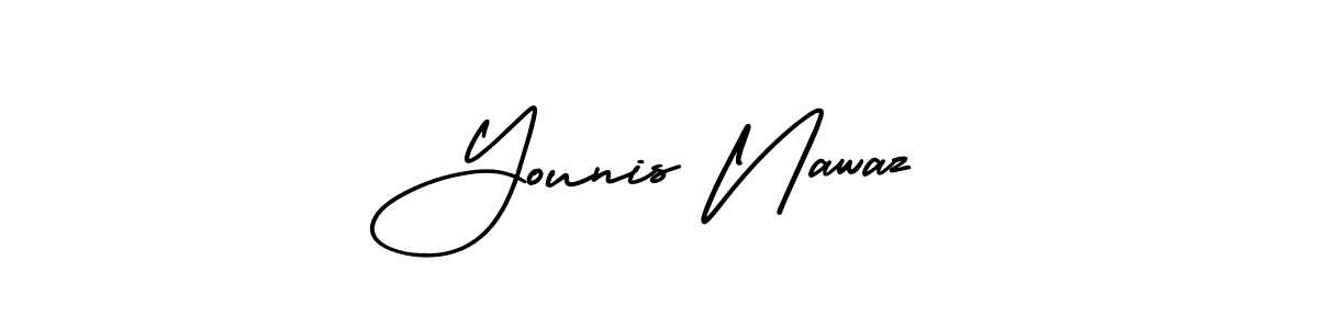 See photos of Younis Nawaz official signature by Spectra . Check more albums & portfolios. Read reviews & check more about AmerikaSignatureDemo-Regular font. Younis Nawaz signature style 3 images and pictures png