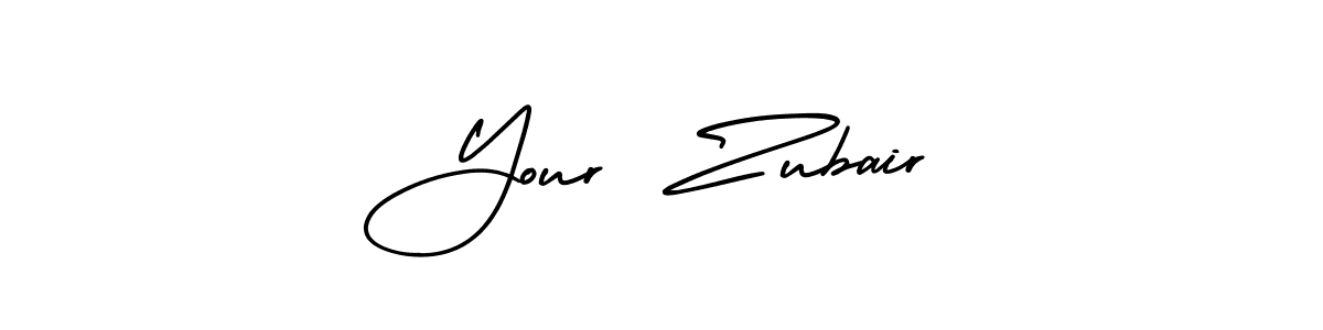 How to make Your  Zubair name signature. Use AmerikaSignatureDemo-Regular style for creating short signs online. This is the latest handwritten sign. Your  Zubair signature style 3 images and pictures png