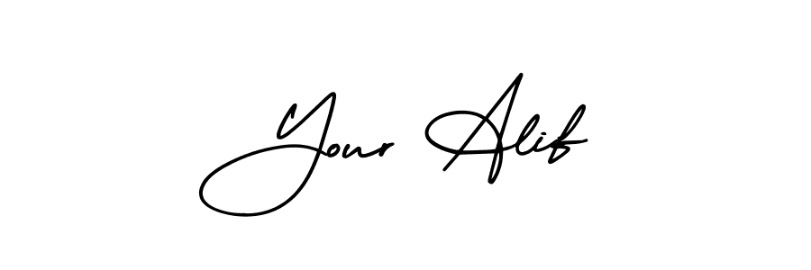 Also we have Your Alif name is the best signature style. Create professional handwritten signature collection using AmerikaSignatureDemo-Regular autograph style. Your Alif signature style 3 images and pictures png