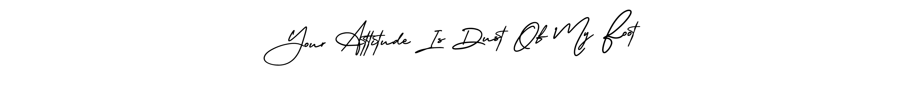 AmerikaSignatureDemo-Regular is a professional signature style that is perfect for those who want to add a touch of class to their signature. It is also a great choice for those who want to make their signature more unique. Get Your Attitude Is Dust Of My Foot name to fancy signature for free. Your Attitude Is Dust Of My Foot signature style 3 images and pictures png