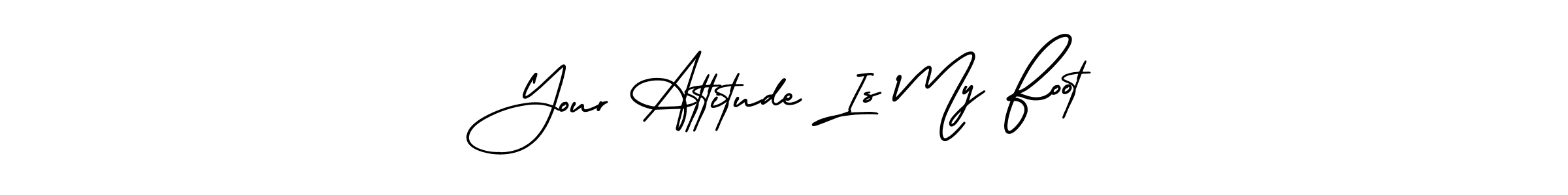 Create a beautiful signature design for name Your Attitude Is My Foot. With this signature (AmerikaSignatureDemo-Regular) fonts, you can make a handwritten signature for free. Your Attitude Is My Foot signature style 3 images and pictures png