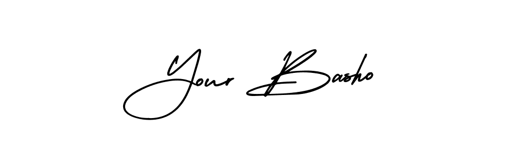if you are searching for the best signature style for your name Your Basho. so please give up your signature search. here we have designed multiple signature styles  using AmerikaSignatureDemo-Regular. Your Basho signature style 3 images and pictures png