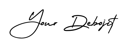 Get inspired by this graceful AmerikaSignatureDemo-Regular signature style for name Your Debojit. Smooth loops and balanced proportions for everyday use. Your Debojit signature style 3 images and pictures png