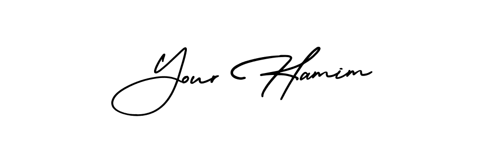 Create a beautiful signature design for name Your Hamim. With this signature (AmerikaSignatureDemo-Regular) fonts, you can make a handwritten signature for free. Your Hamim signature style 3 images and pictures png