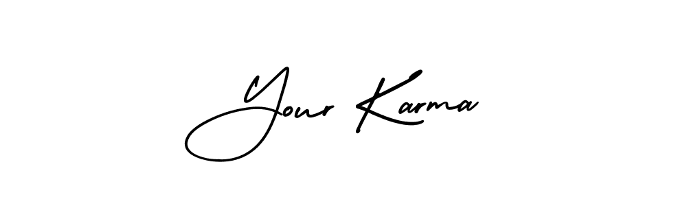 Design your own signature with our free online signature maker. With this signature software, you can create a handwritten (AmerikaSignatureDemo-Regular) signature for name Your Karma. Your Karma signature style 3 images and pictures png