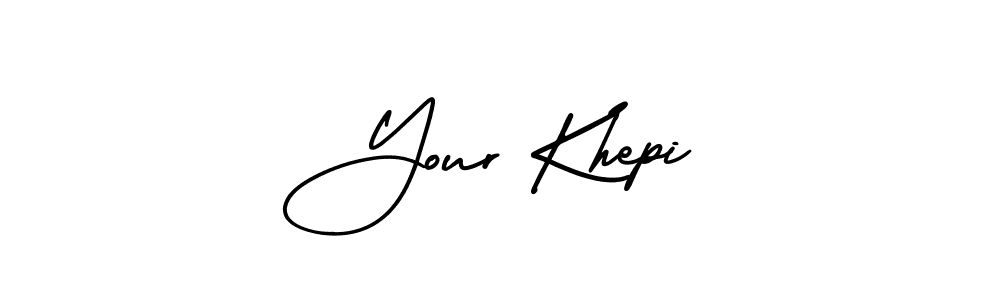 Use a signature maker to create a handwritten signature online. With this signature software, you can design (AmerikaSignatureDemo-Regular) your own signature for name Your Khepi. Your Khepi signature style 3 images and pictures png